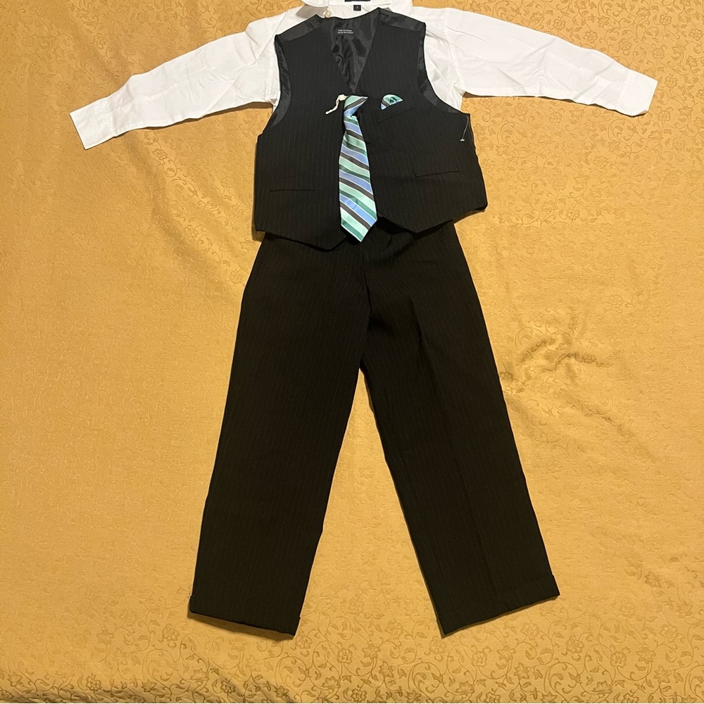 Boys' Formal Suit with Vest and Tie